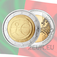 Portugal 2 Euro UNZ 2009 – 10 Jahre Euro – EWU