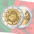  Portugal 2 Euro UNC 2012 - 10 Jahre Euro-Bargeld