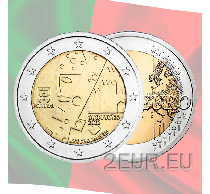  Portugal 2 Euro UNC 2012 - Guimarães - Europäische Kulturhauptstadt
