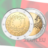 Portugal 2 Euro UNC 2015 - 30. Jahrestag der EU-Flagge