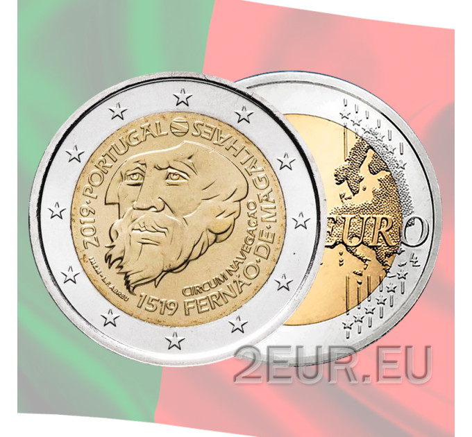 Portugal 2 Euro UNC 2019 - 500. Jahrestag der ersten Erdumrundung durch Magellan