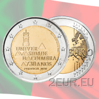 Portugal 2 Euro UNC 2020 - 730 Jahre Universität von Coimbra