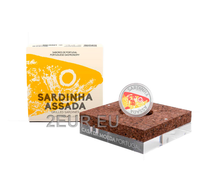 Portugal 10 Euro Silber proof 2020 – Die Sardinen