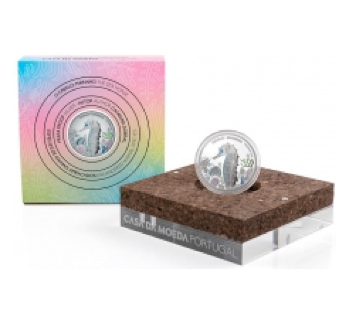 Portugal 5 Euro Silber proof 2021 – Seepferdchen
