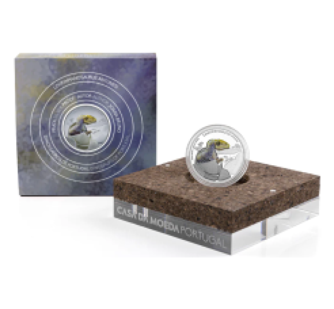 Portugal 5 Euro Silber proof 2022 – Dinosaurier in Portugal – Lourinhanosaurus Antunesi