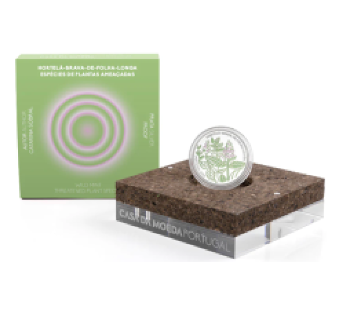 Portugal 5 Euro Silber proof 2023 – Langblättrige grüne Minze