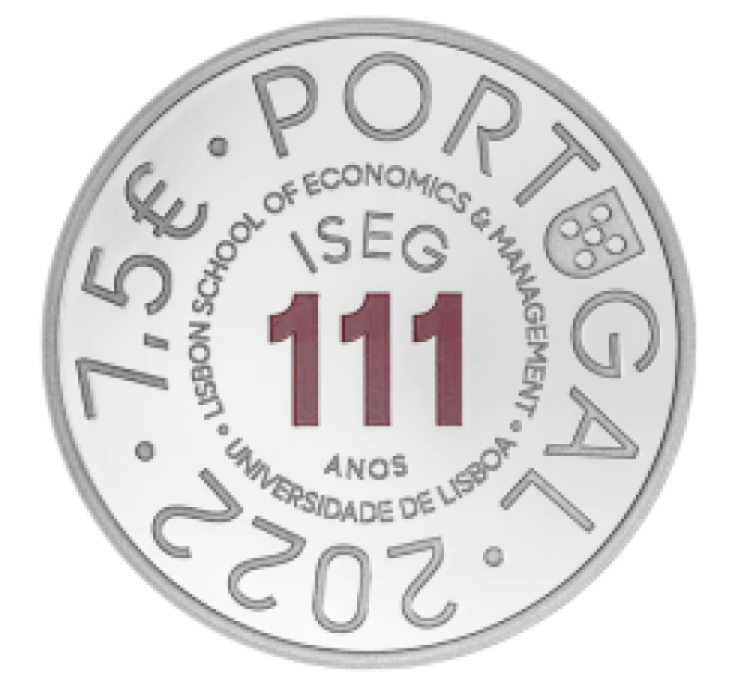 Portugal 7,5 Euro Silber proof 2022 – 111 Jahre Lissabon School of Economics and Management – ​​ISEG