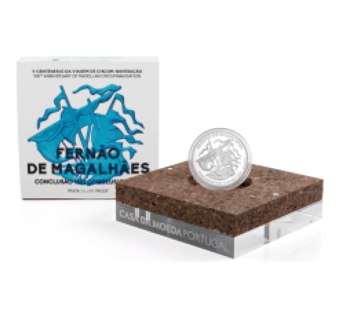 Portugal 7,5 Euro Silber proof 2022 – 500. Jahrestag der ersten Erdumrundung durch Magellan - Elcano 1522