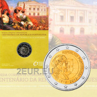 Portugal 2 Euro BU 2010 - Hundertjahrfeier der Portugiesischen Republik  