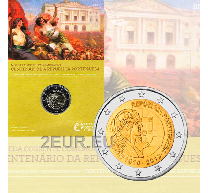 Portugal 2 Euro BU 2010 - Hundertjahrfeier der Portugiesischen Republik  