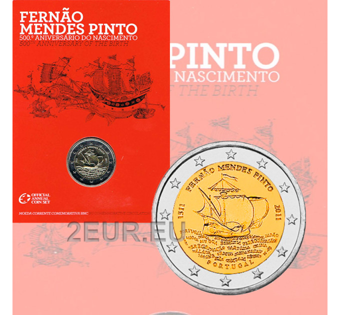 Portugal 2 euro BU 2011 - 500. Geburtstag von Fernao Mendes Pinto  