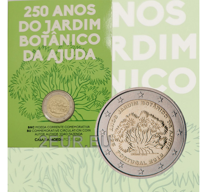 Portugal 2 euro BU 2018 - 250 Jahre seit der Gründung des Botanischen Gartens von Ajuda 