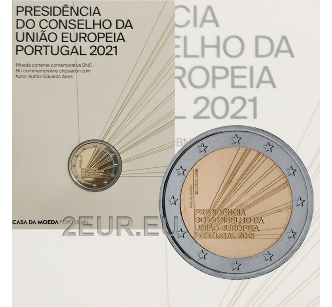 Portugal 2 Euro BU 2021 - Präsidentschaft des Rates der Europäischen Union  