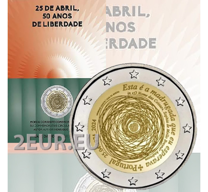 Portugal 2 Euro BU 2024 – 50. Jahrestag der Nelkenrevolution