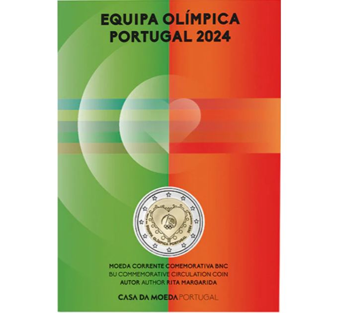 Portugal 2 Euro BU 2024 – Olympische Sommerspiele in Paris - Portugiesische Olympiamannschaft