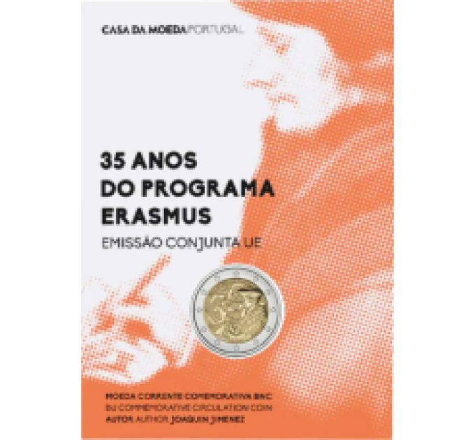 Portugal 2 Euro BU 2022 - 35 Jahre Erasmus 