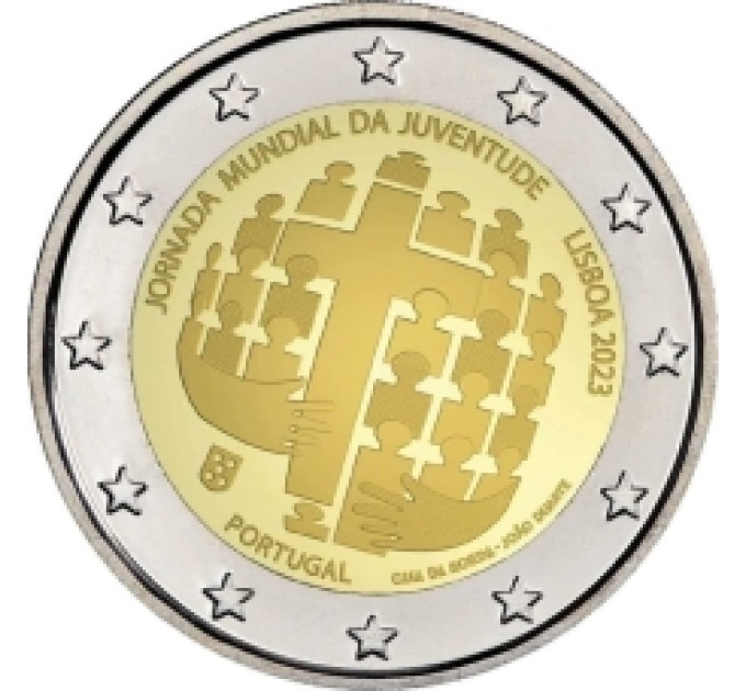 Portugal 2 Euro UNC 2023 – Weltjugendtag