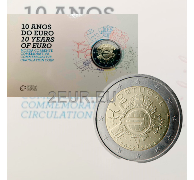 Portugal 2 Euro proof 2012 - 10 Jahre Euro-Bargeld  
