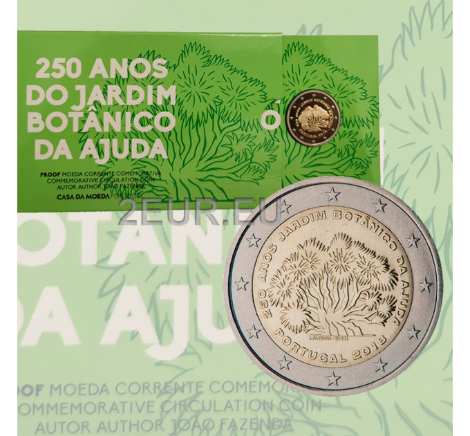 Portugal 2 Euro proof 2018 - 250 Jahre seit der Gründung des Botanischen Gartens von Ajuda 