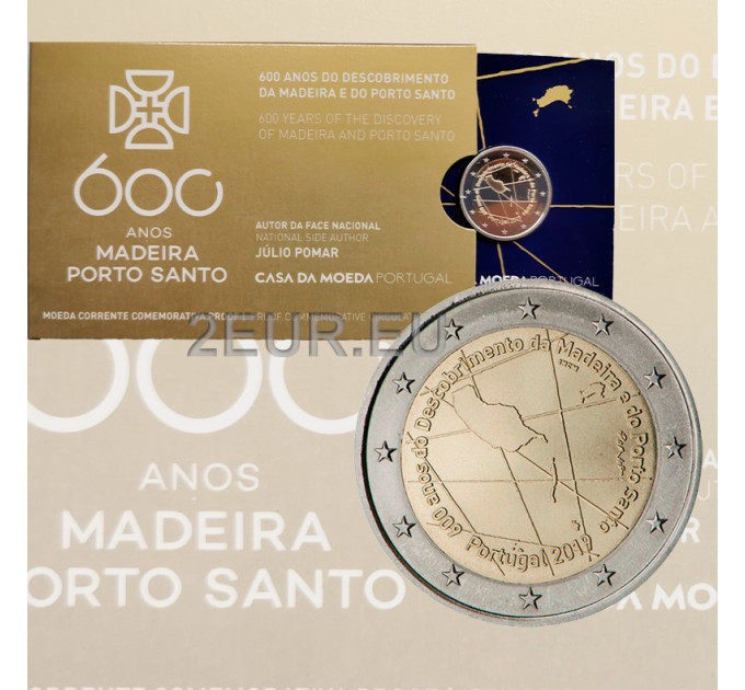 Portugal 2 Euro proof 2019 - 600. Jahrestag der Entdeckung der Insel Madeira und Porto Santo 