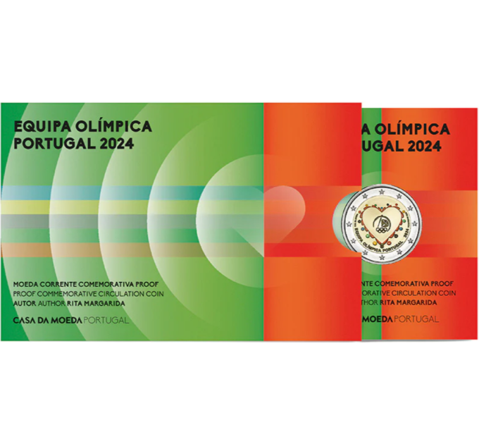 Portugal 2 Euro Proof 2024 – Olympische Sommerspiele in Paris - Portugiesische Olympiamannschaft