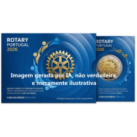 Portugal 2 Euro Proof 2026 – 100-jähriges Jubiläum der Rotary Foundation in Portugal