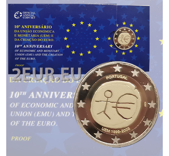Portugal 2 Euro proof 2009 – 10 Jahre Euro – EMU  
