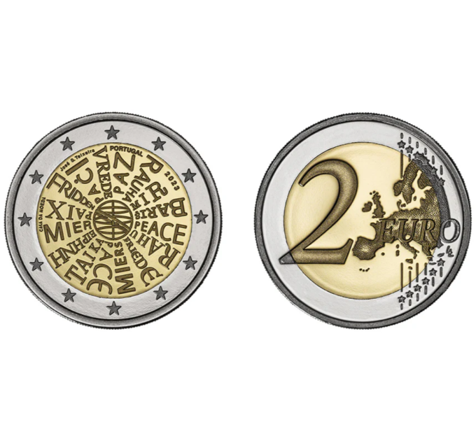 Portugal 2 Euro proof 2023 – Frieden in unseren Händen
