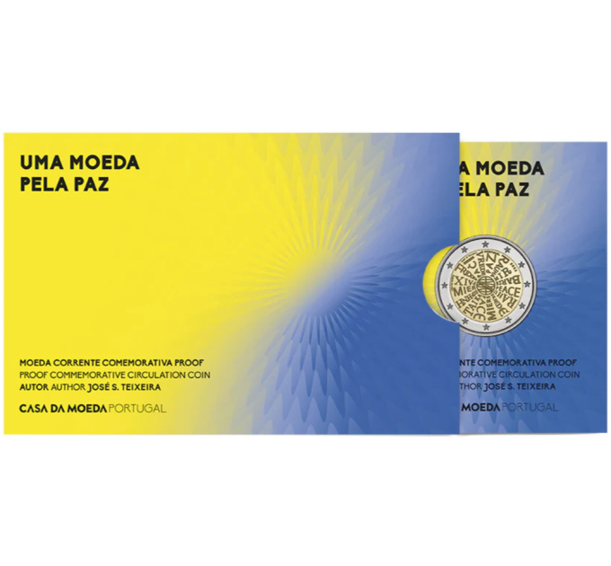 Portugal 2 Euro proof 2023 – Frieden in unseren Händen
