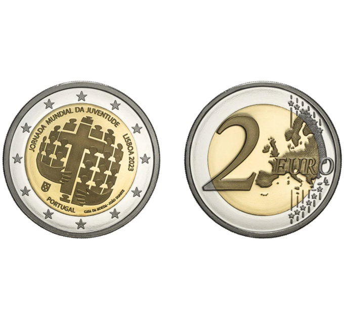 Portugal 2 Euro proof 2023 – Weltjugendtag