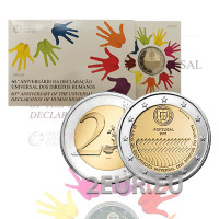  Portugal 2 Euro proof 2008 – 60 Jahre Menschenrechte 