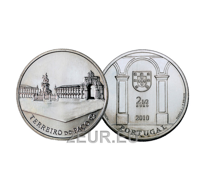 Portugal 2,5 Euro UNC 2010 - TERREIRO DO PAÇO