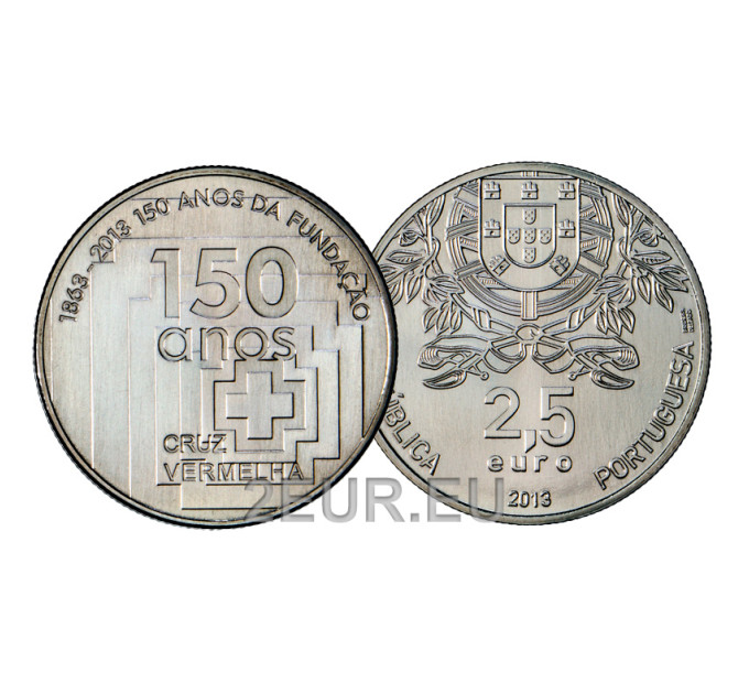 Portugal 2,5 Euro UNC 2013 - 150. Jahrestag des Roten Kreuzes