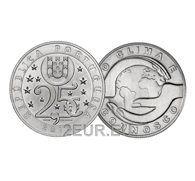 Portugal 2,5 Euro UNC 2015 - Der Klimawandel