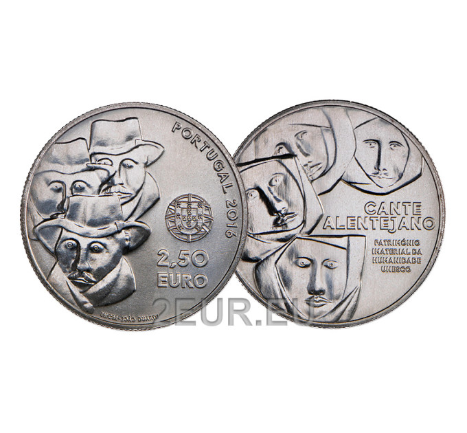 Portugal 2,5 Euro UNC 2016 - Polyphoner Gesang aus Alentejo