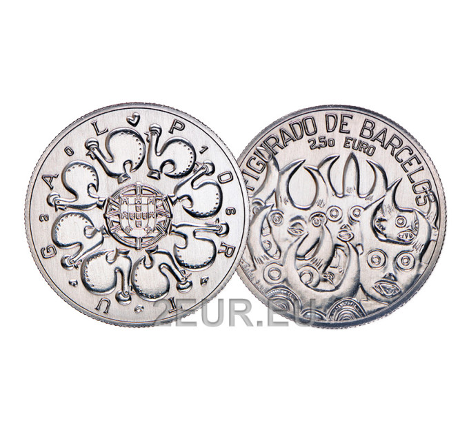 Portugal 2,5 Euro UNC 2016 - Barcelos Keramik