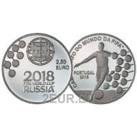 Portugal 2,5 Euro UNC 2018 - FIFA Fußballweltmeisterschaft in Russland