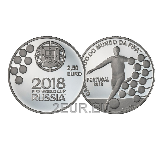 Portugal 2,5 Euro UNC 2018 - FIFA Fußballweltmeisterschaft in Russland