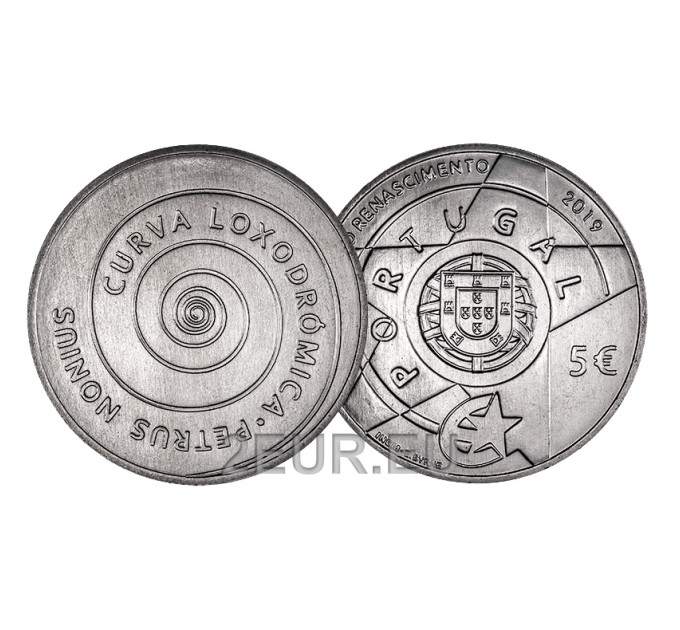 Portugal 5 Euro UNC 2019 - Europa Star Programm - Renaissance