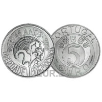 Portugal 5 Euro UNC 2019 - 45. Jahrestag der Nelkenrevolution