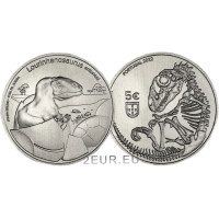 Portugal 5 Euro UNC 2022 - Dinosaurier in Portugal