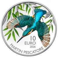 San Marino 10 Euro BU 2026 - Eisvogel