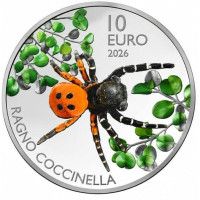 San Marino 10 Euro BU 2026 - Marienkäfer Spinne