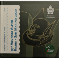 San Marino 10 Euro BU 2020 - 93. Treffen des Alpenvereins in Rimini und San Marino