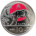 San Marino 10 Euro BU 2024 – Chinesischer Mondkalender – "Ziege"