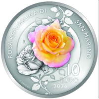 San Marino 10 Euro BU 2026 - Rosa Republik San Marino
