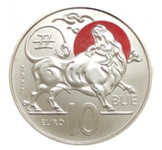 San Marino 10 Euro BU 2022 – Chinesischer Mondkalender – „Ochse“