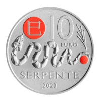 San Marino 10 Euro BU 2023 – Chinesischer Mondkalender – "Schlange"