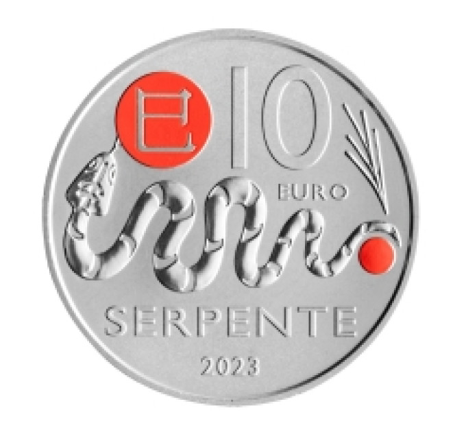 San Marino 10 Euro BU 2023 – Chinesischer Mondkalender – "Schlange"