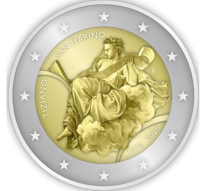 San Marino 2 euro BU 2026 – 450 Jahre nach Tizians Tod